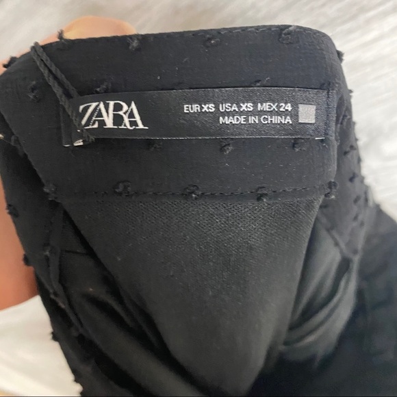 Zara | Ruffled Swiss Dotted Midi Mesh Skirt XS NWT - Picture 8 of 10